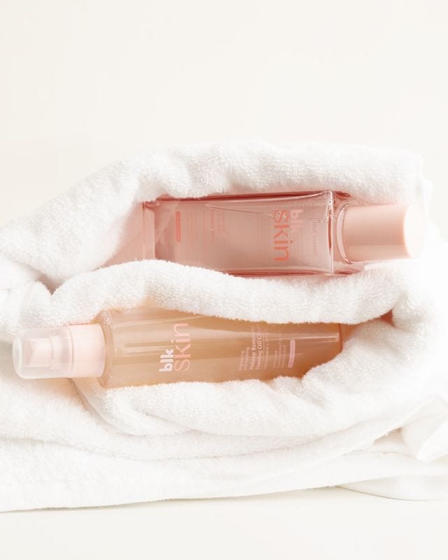 blk cosmetics brightening and soothing line oil cleanser and toner